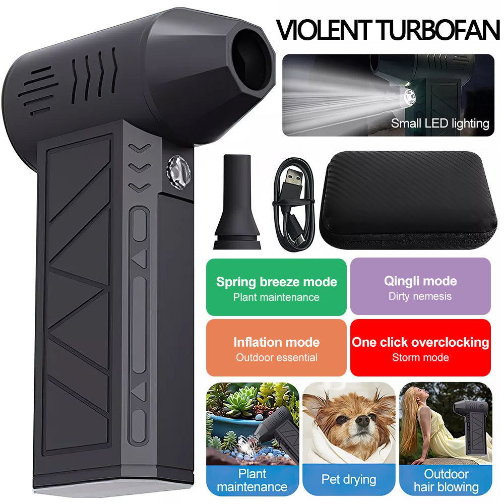 4-Speed Portable Cordless Blower Turbo Fan-4