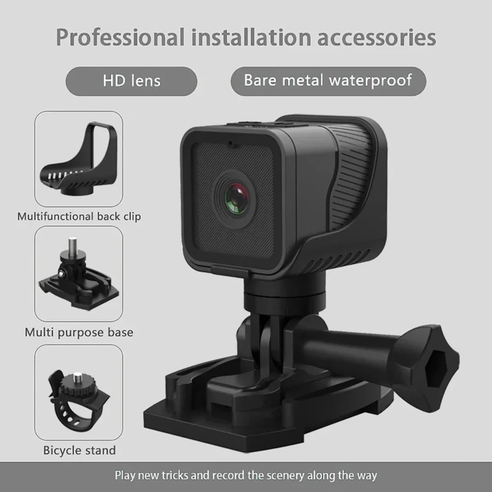 Portable WiFi Waterproof Sports Mini Camera (1080P HD)-3