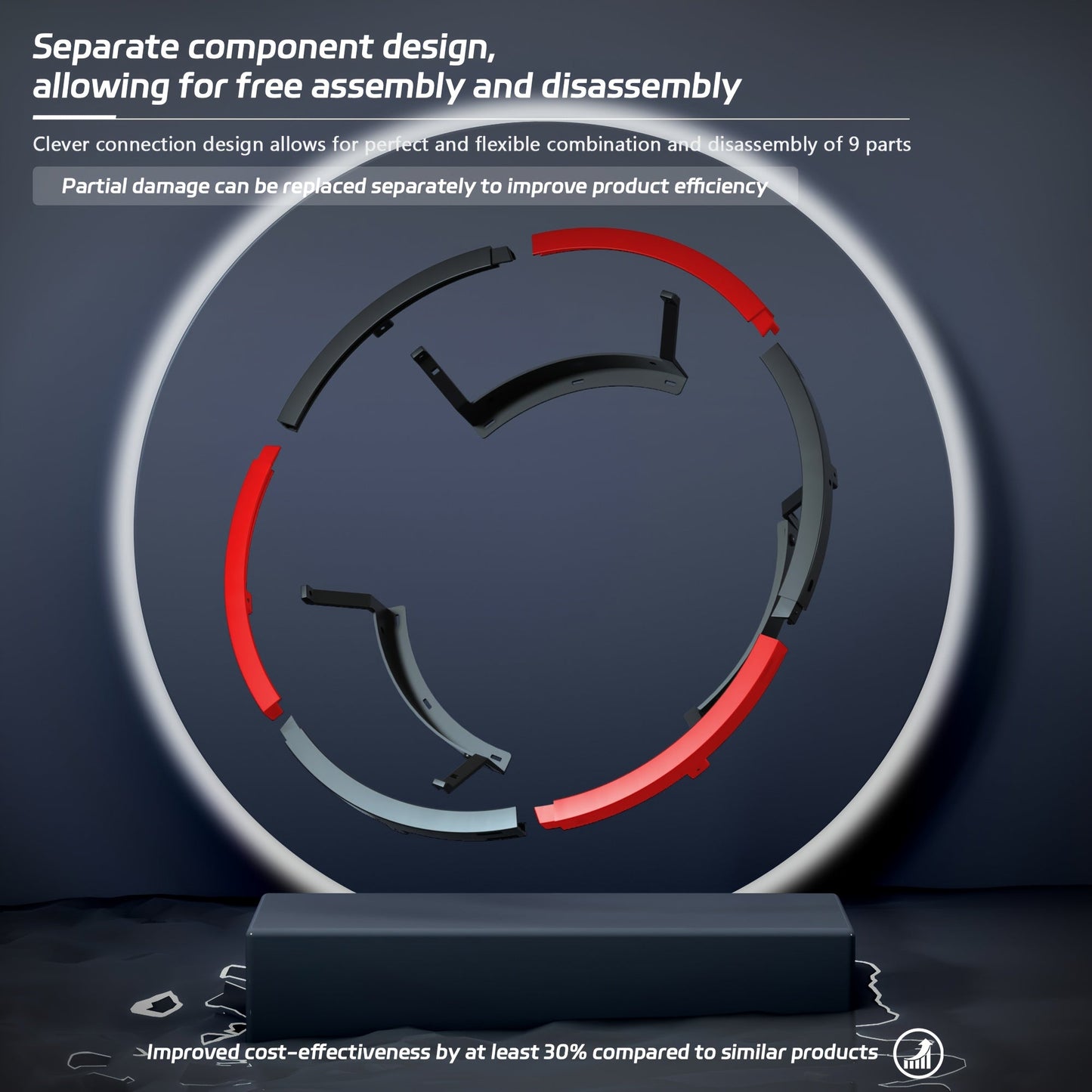 360° Rotating Dartboard Light Stand USB Powered-3