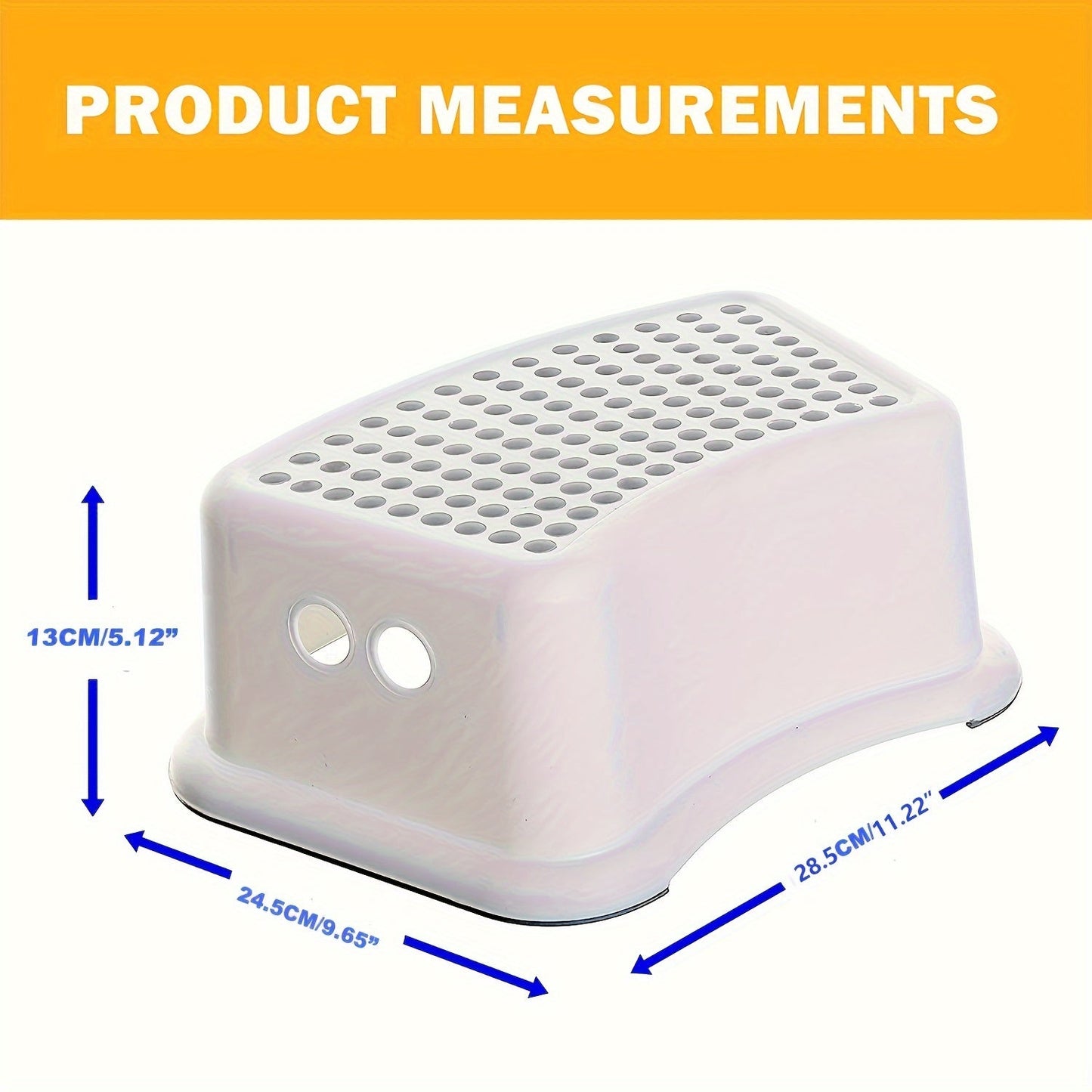 Kids Step Stool Anti-Slip Plastic for Bathroom Use-2