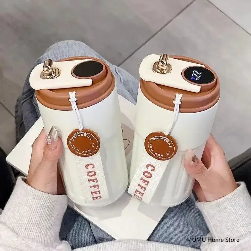 Bottle with LED Temperature Display Smart Thermos-1