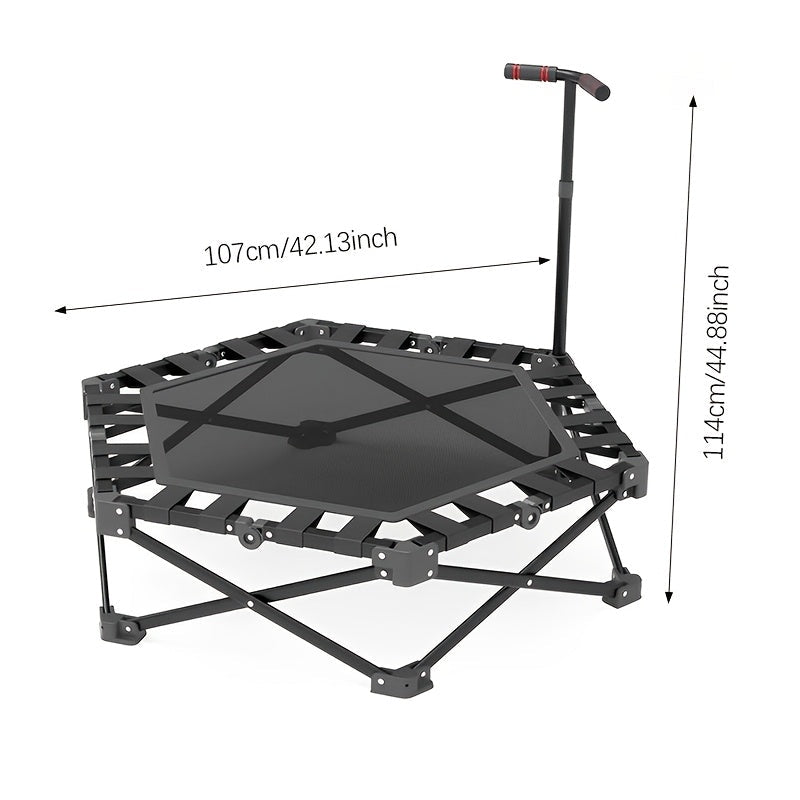 Rebounder Trampoline with Adjustable Handle-1