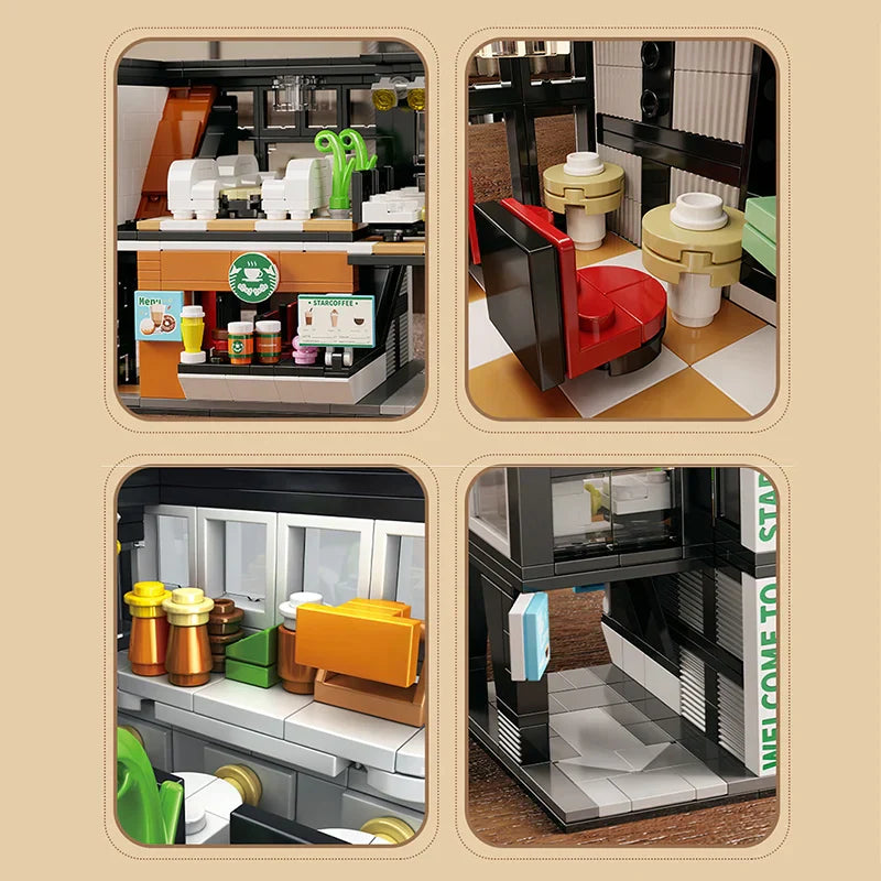 Star Coffee House Cafe Building Blocks Set (581Pcs)-4