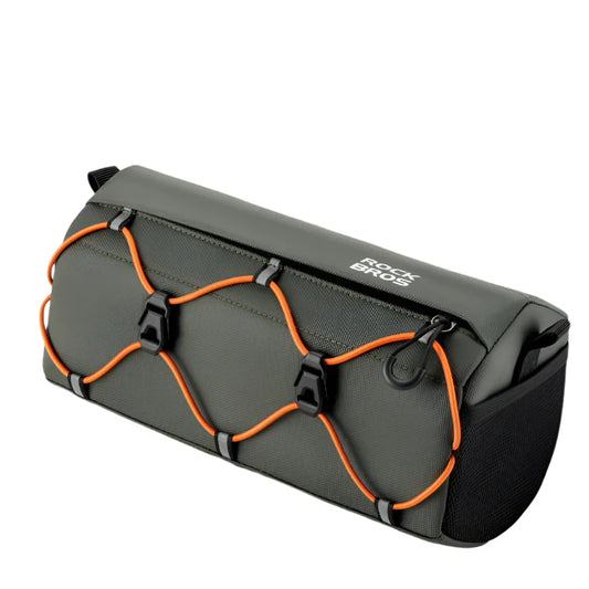 Waterproof Bicycle Tube Bag 2.2L Handlebar Storage Army Green-0
