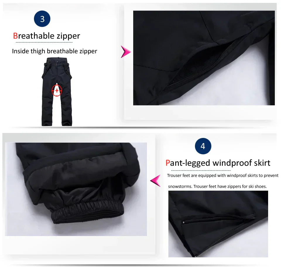 Winter Ski Pants for Men and Women-2