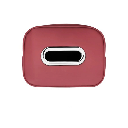 Leather Car Tissue Organizer Storage Bag–Multi-Position Holder Red-0
