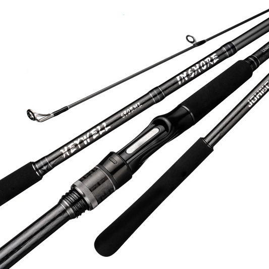 Inshore Spinning Fishing Rod Long Casting Carbon Rod Black-0