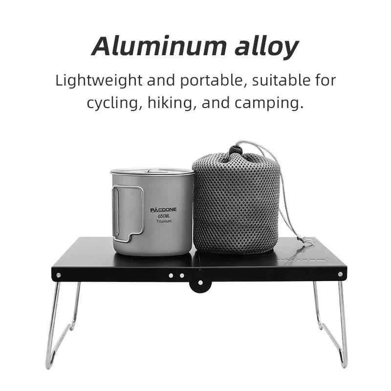 Portable Foldable Camping Table - Ultralight Mini Coffee Table-1