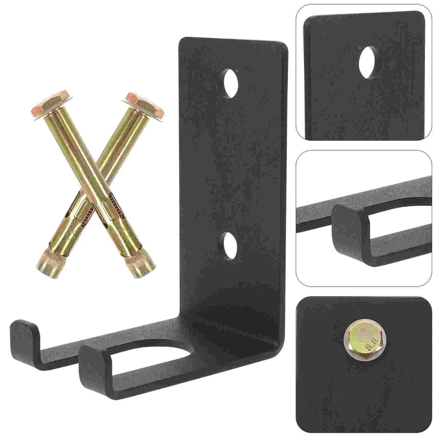 Wall-Mounted Barbell Storage Rack - Steel Holder-2