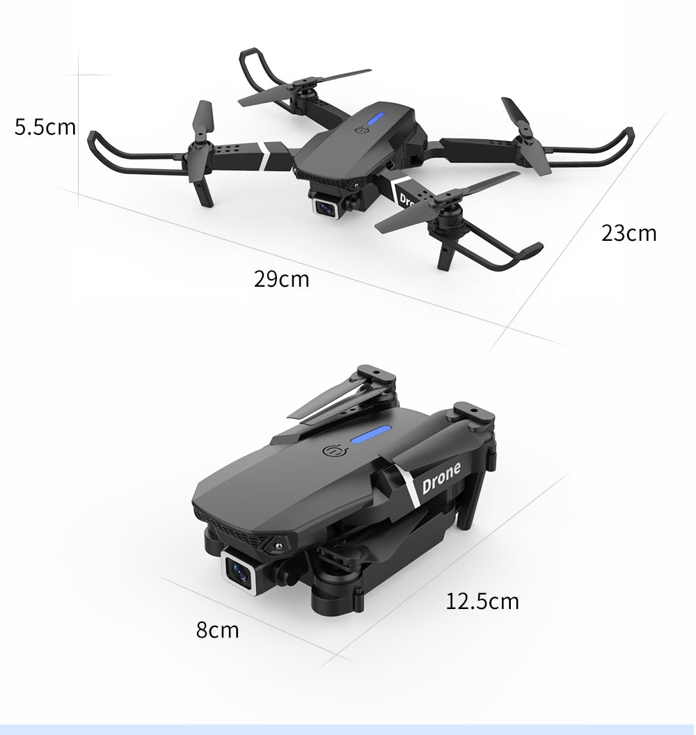 2021 NEW Drone 4k profession HD Wide Angle Camera 1080P WiFi fpv Drone Dual Camera Height Keep Drones Camera Helicopter Toys-3