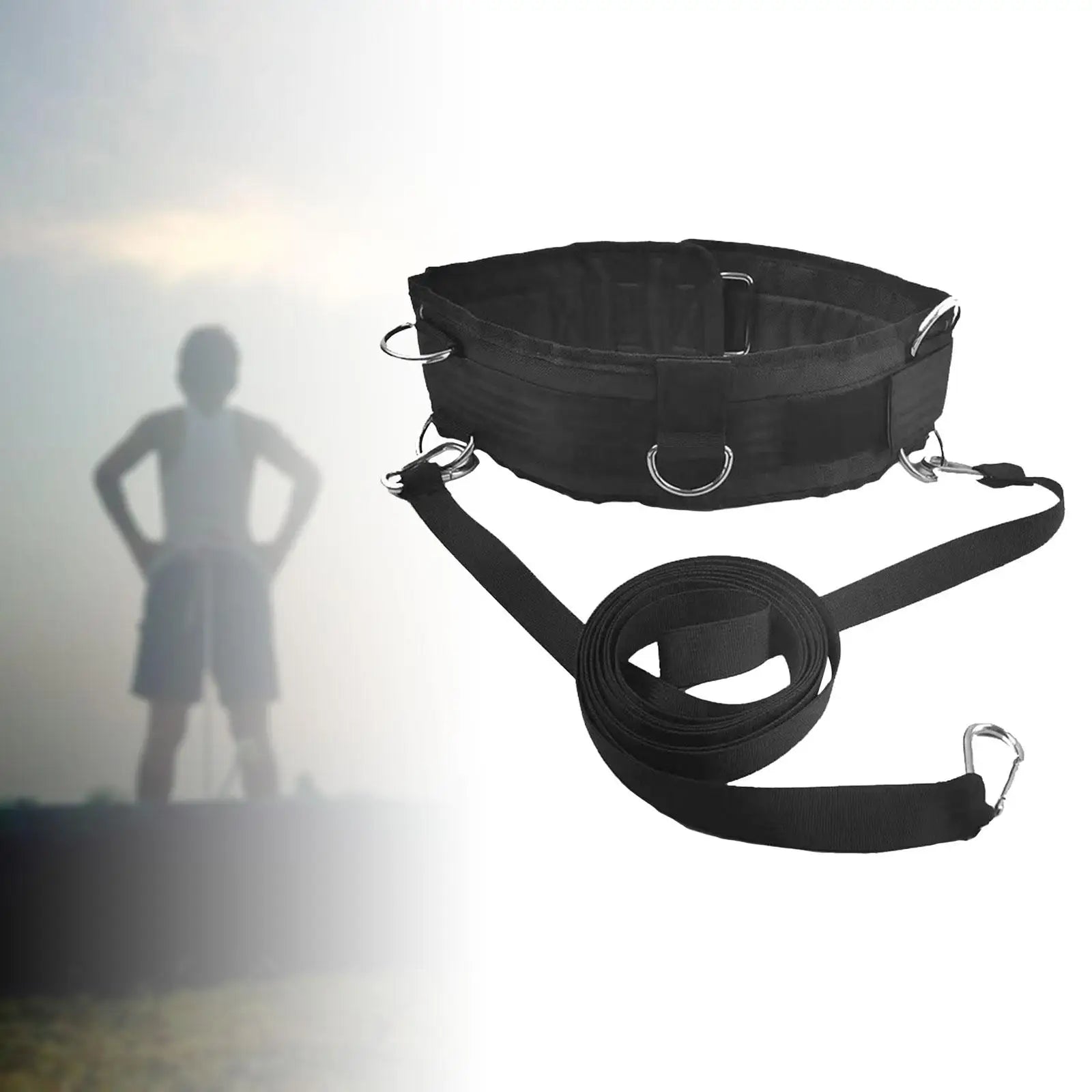 Sled Pulling Waist Belt - Fitness Resistance Band for Sports Training-2