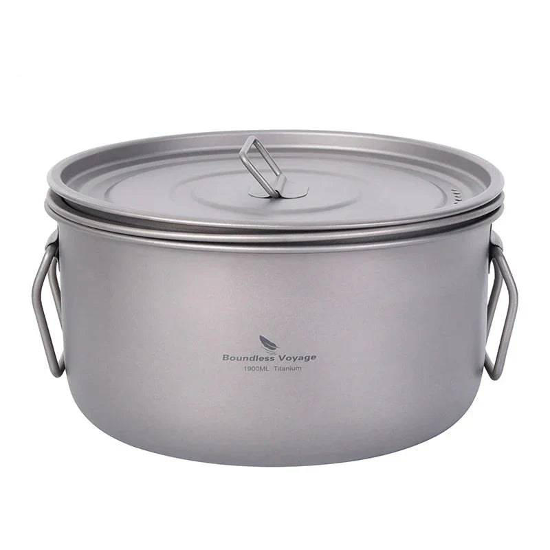 Titanium Camping Cookware Set Grey-1