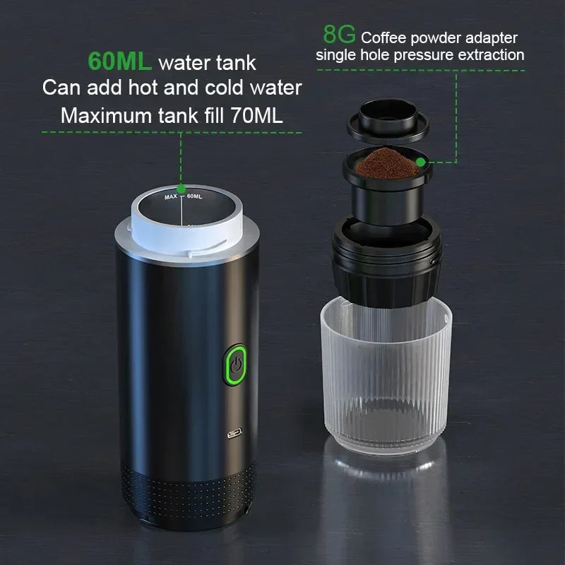 Wireless Portable Espresso Coffee Machine for Travel & Home-2