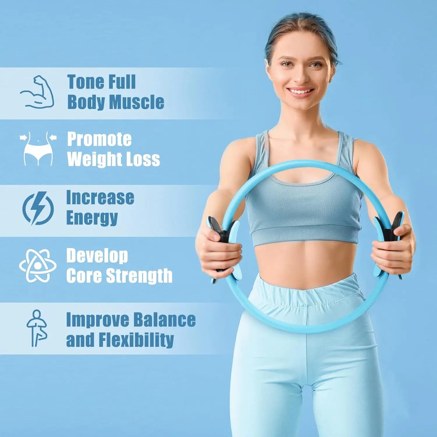 Yoga Pilates Circle for Legs & Hips-4