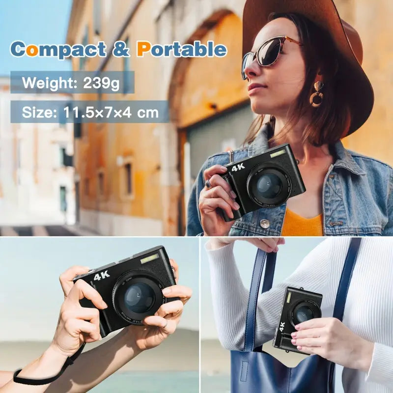 4K Digital Camera: Capture Every Detail in Stunning Clarity-2