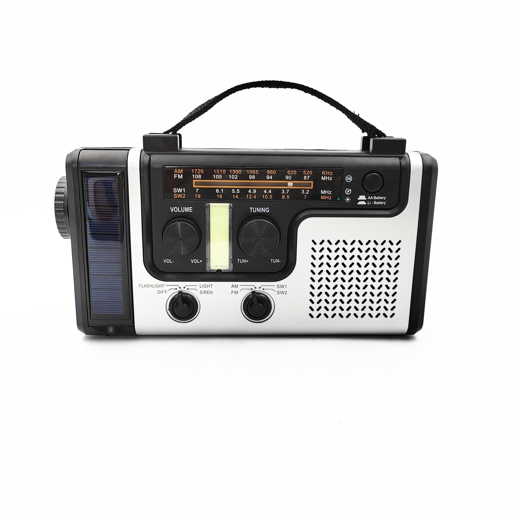 Multi-Band Solar Emergency Radio with Flashlight-0
