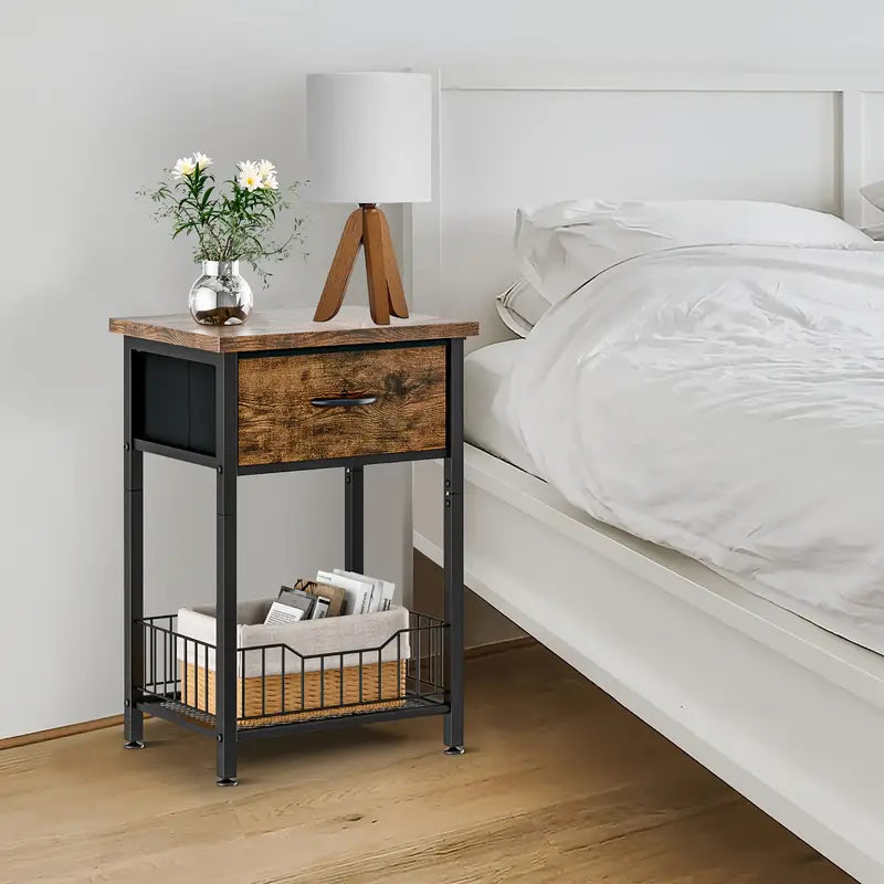 Versatile Bedside Table Organizer - Brown-3