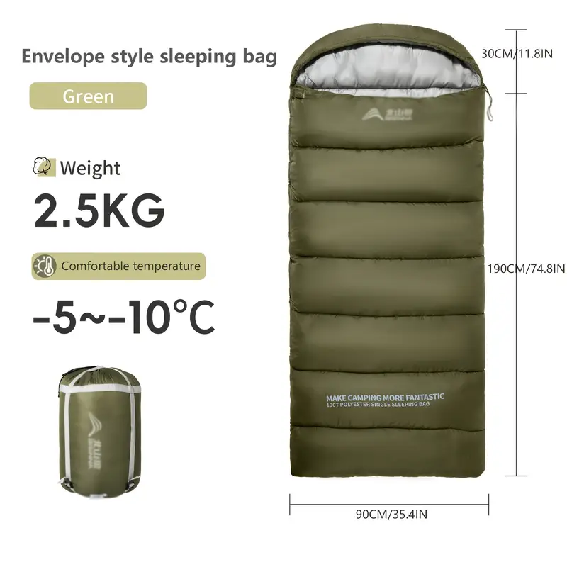 Compact Winter Sleeping Bag for Camping & Hiking-3